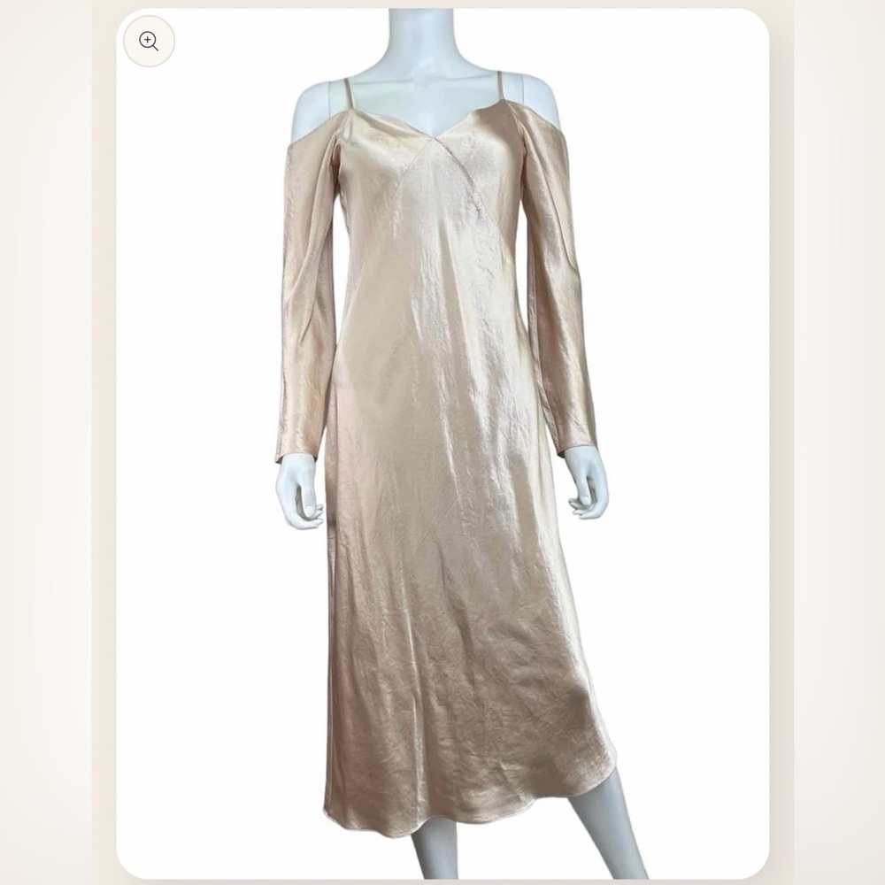 Vince. Elegante Women's Cream Dress